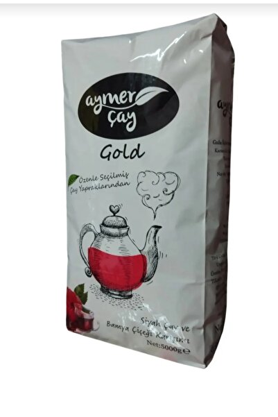 Aymer GOLD BERGAMOT AROMALI DÖKME 5000GR ÇAY 6"lı Aslan çay tabağı hediye