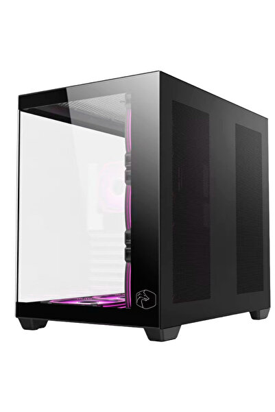 GAMETECH Prime V2 Kumandalı ARGB 7x120mm Fanlı Özel Tak Çıkar Vidasız Kapaklar Gaming Bilgisayar Kasası