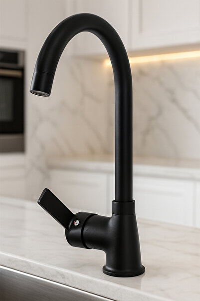 KUSTAR Grozni Komple Black Open-Close Kitchen Sink Faucet with 2 Years Warranty