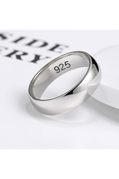 deren gümüş 5mm Bombeli Gümüş Alyans – Kararma Yapmaz, Parlak Yüzey, Şık ve Z...