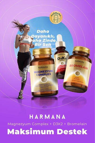 HARMANA Full Support Package ~ Special Series ~ Magnesium, Bromelain, D3K2