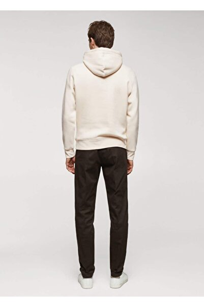 MANGO Man Kapüşonlu pamuklu kanguru sweatshirt