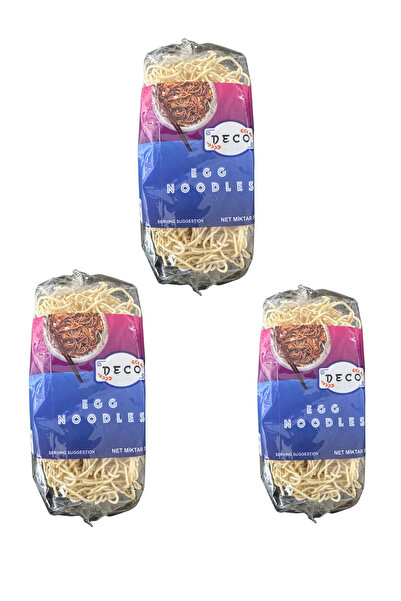DECO Egg Noodle, Yumurtalı Çin Eriştesi 350 gr x 3 adet