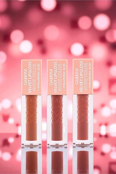 Gabrini Velvet Lipgloss Nude Color 02
