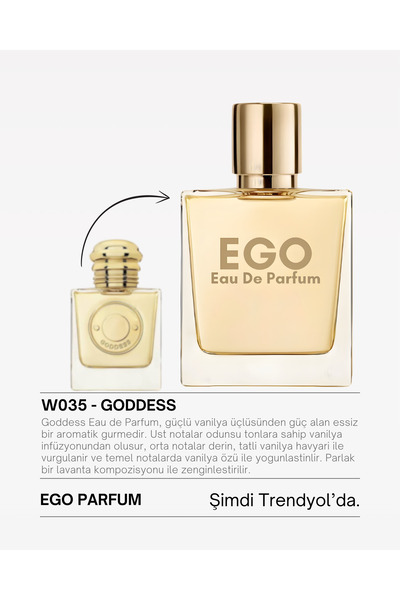 homeartplus W035 - Ego Edp 50 ml ( GODDESS ) Çiçeksi Kadın Parfüm
