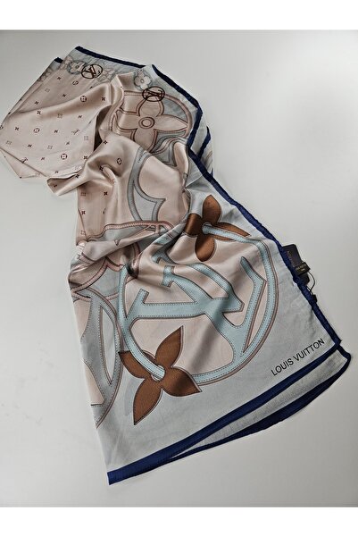 Webinay Home شال حريري فاخر من ماركة Lv Tema، موسم جديد، وشاح حريري عالي الجودة، حجاب