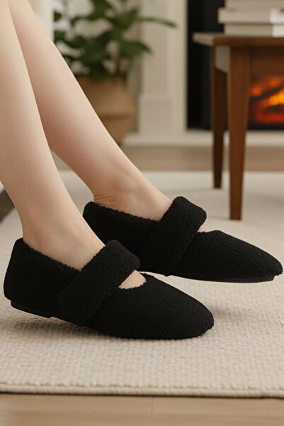 CEYDA SHOES Pantofi de damă, crem, cu bandă groasă, cu blană de pluș, zilnic,...