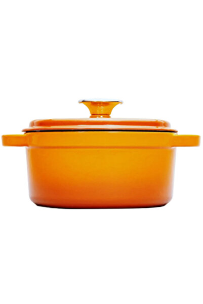 Sürel 20 cm Yuvarlak Tencere Degrade Turuncu