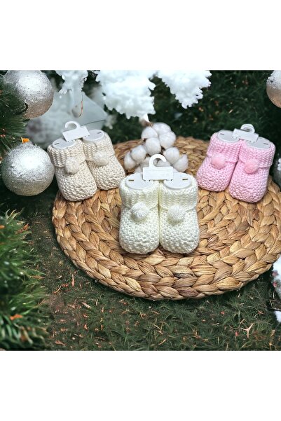 Armino طفل حديث الولادة 0-6 أشهر 3-حزمة من الأحذية المحبوكة