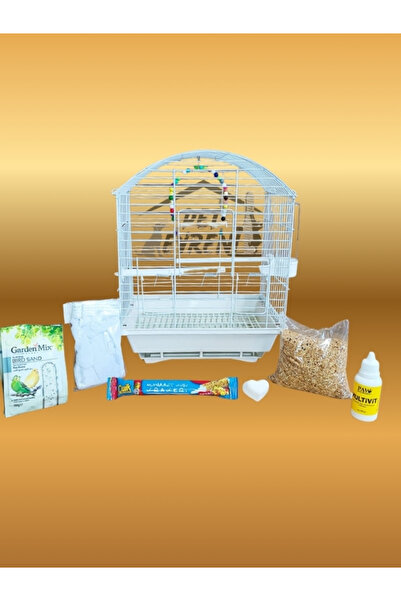 Mavi Kaktüs ÇİFT KAPILI 30x23x37(YÜKSEKLİK) IZGARALI VE ÇEKMECELİ PETHOME MUHABBET KUŞU KAFESİ KUŞ KAFESİ