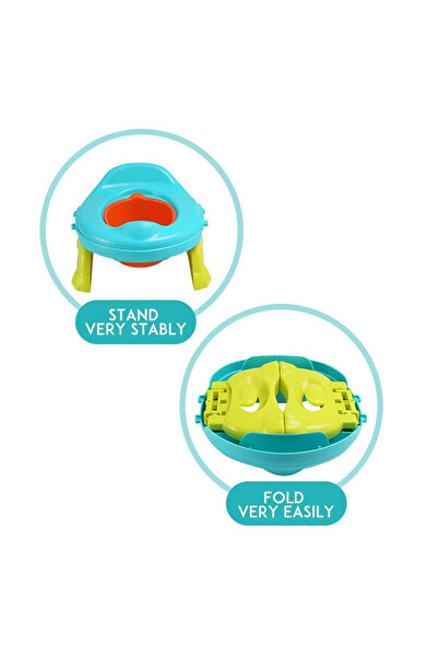 Toyska Portable potty and travel toilet reducer 2 in 1 Travel Potty, multicolor