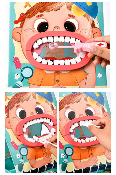 Toyska Joc de rol din lemn Doctor Stomatolog, 30 piese, multicolor