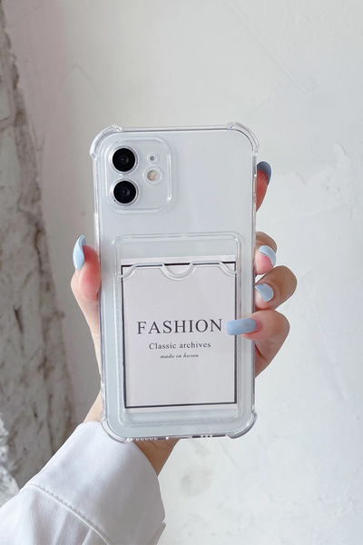 bewn حافظة هاتف آيفون 11 متوافقة مع حامل البطاقات، حماية شفافة للحواف، زوايا ...