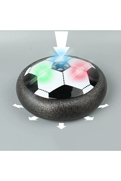 Toyska Minge de fotbal cu jet de aer Hover Ball, alb/negru