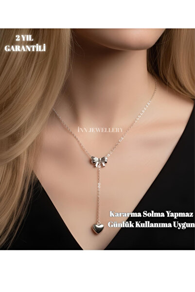 İNN JEWELLERY Steel Necklace Anti-Tarnish Anti-Allergic Ribbon Figured (2 Years Importor Warranty)