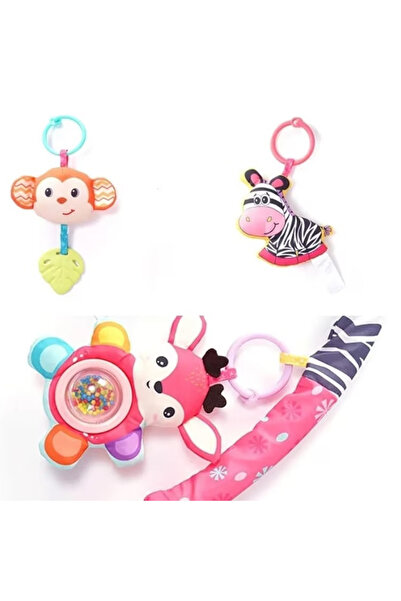 Sozzy Jucarie Arcada bebe zornaitoare pentru patut/carucior, roz