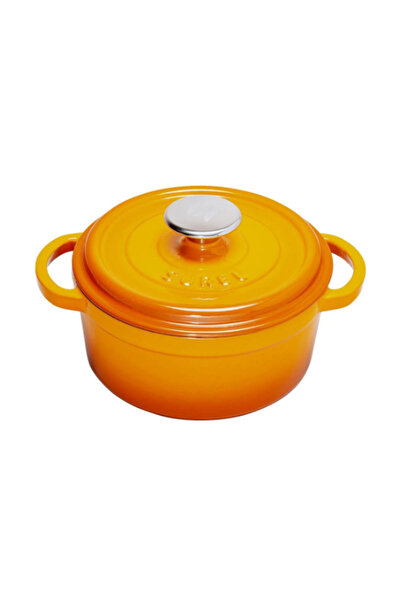 Sürel 20 cm Yuvarlak Tencere Degrade Turuncu