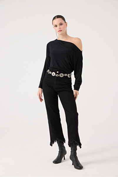 HOLLY LOLLY Black Swan Jean Trousers