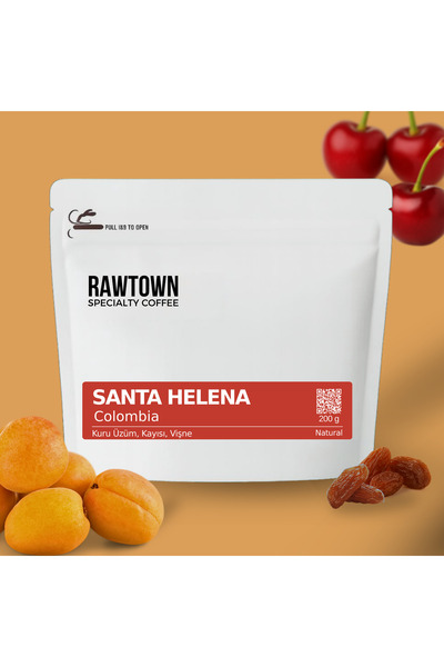 RAWTOWN سانتا هيلينا - كولومبيا - قهوة مفلترة معتمدة - 200 جرام (حبوب قهوة)