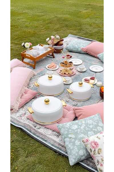 Generic 2500/2000/1500ml White Food Container Set