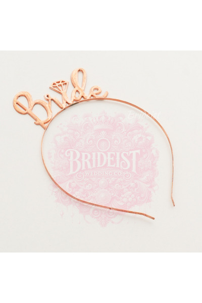 BRIDEIST WEDDING CO Copper Bride Written Crown |   Bachelor Party Crown |   L...