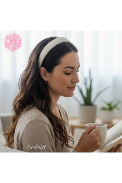 BRIDEIST WEDDING CO Plain Velvet Crown | Machinable Crown |   White Velvet Cr...