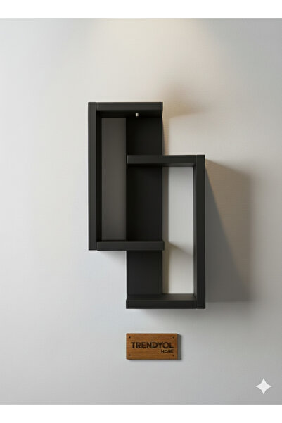 VEO STORE رف حائط خشبي متعدد الأغراض