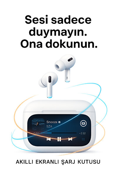 Gameyal Dokunmatik Ekranlı Bluetooth Kablosuz Kulaklık ANC Gürültü Engelleme ...