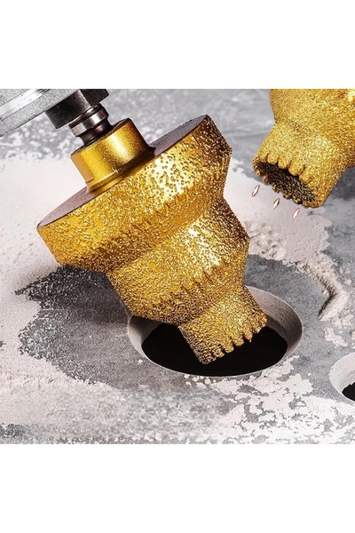 BGA elmas mermer delme ucu dişli kademeli mermer fayans delme ucu dişli elmas başlığı