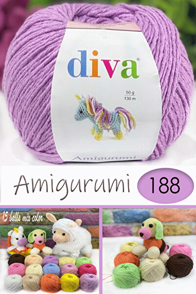 Diva İplik Divagurumi-188 Μωβ