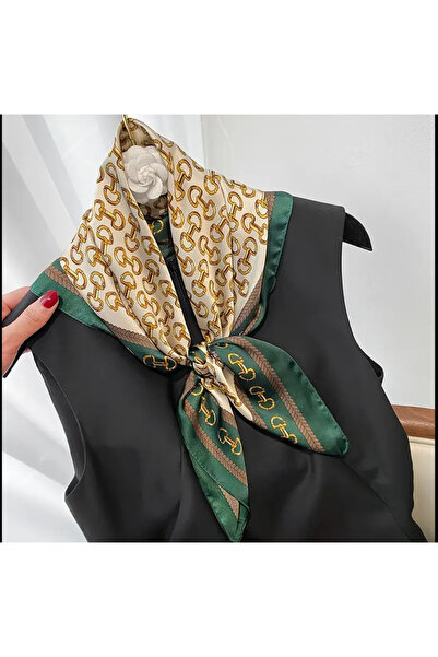 Zess store Zincirli saten fular