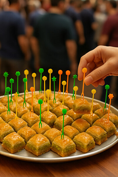 Özkan Ambalaj Temizlik Plastic Gin / Chips / Fruit / Baklava / Presentation Fork 100 Pieces