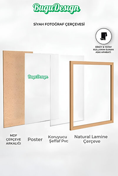 Bugucreative Çerçeve,Poster Çerçevesi,Doğal Görünüm Çerçeve,Resim Çerçevesi,Tablo