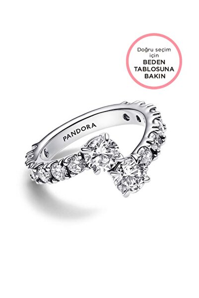 Pandora Işıltılı Kesişimli Gövdeli Yüzük