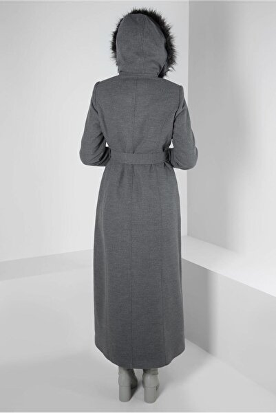 Alvina HOODED BELTED MANTO 90342