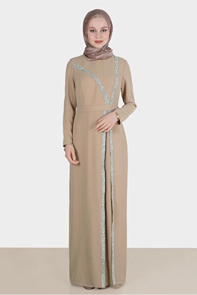 Alvina Taşlı Şerit Detaylı Abiye 50202