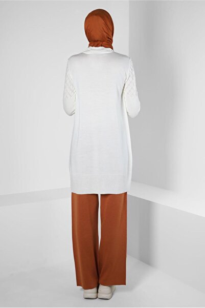 Alvina THROAT COLLAR STRICK TUNIC 44006