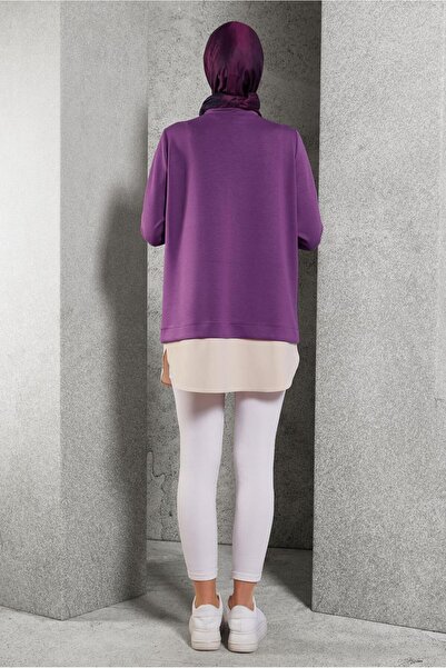 Alvina 45153 Model Garnished Tracksuit Tunic