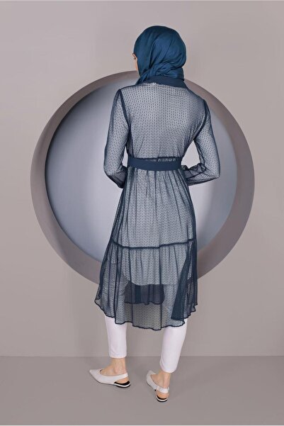 Alvina Size Button Towel Tunic 41400