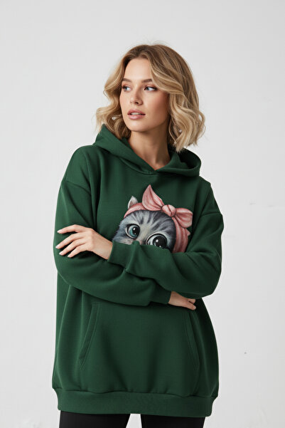 UNCİA OUTDOORS Φούτερ Unisex Oversize με κουκούλα