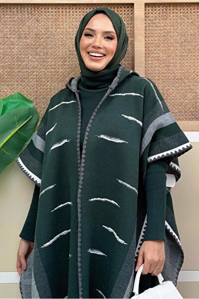 TRENDTESETTÜR Γυναικείο παντελόνι με πράσινη κουκούλα - T 6061