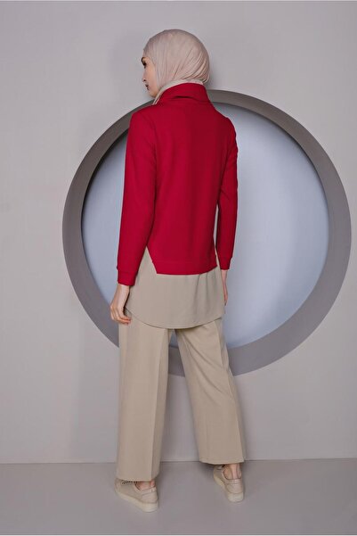 Alvina Piece Detailed Collar Neck Tunic 41368