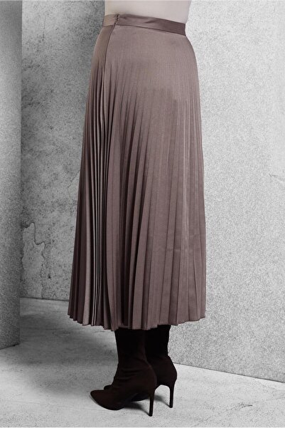 Alvina PİLİSELİ SUNİ DERİ ETEK 60633