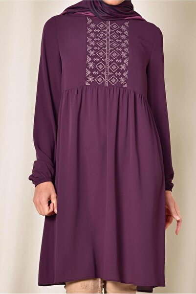 Alvina Ethnic Patterned Balloon Sleeve Tunic 4174