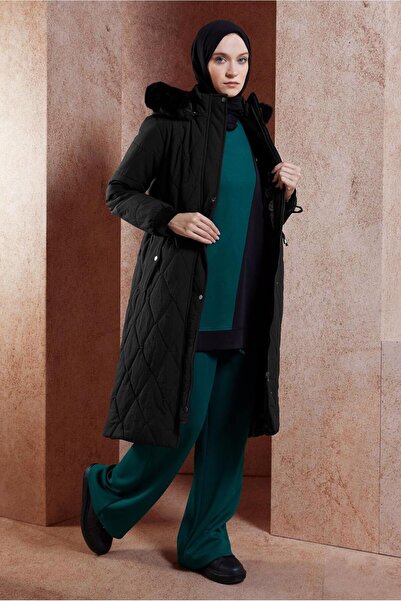 Alvina Furry Hooded Coat 90518