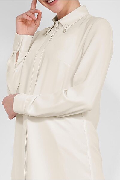 Alvina Classic Tunic with Brooch Detail 4885