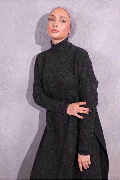 TRENDTESETTÜR Gray Knitwear Set - Women's Anthracite Pants t 8809