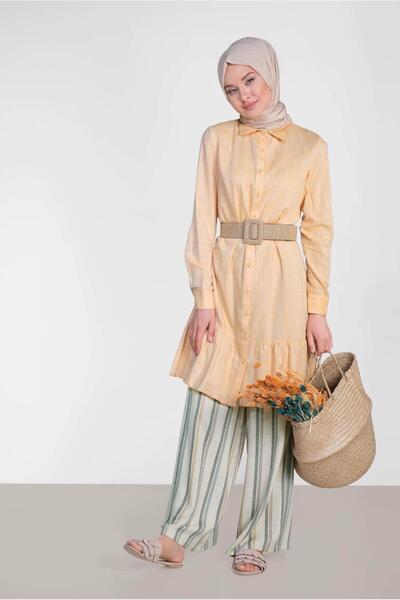 Alvina Cotton Skirt Flounce Tunic 4148