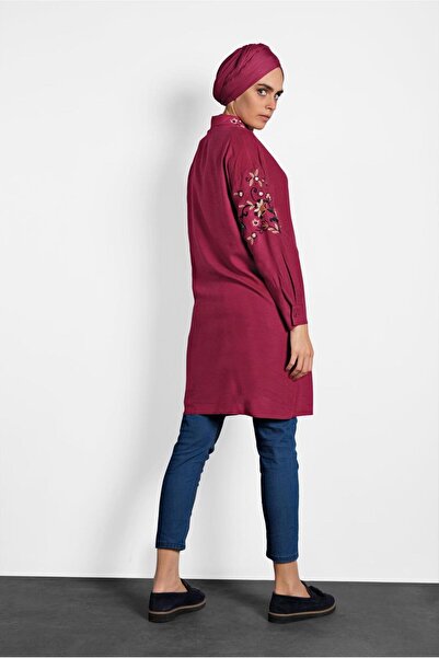Alvina 40238 Model Flower Embroidered Tunic