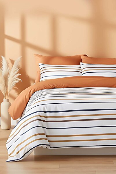 Rivaİstanbul Aren Double Cotton Quilt Cover Set